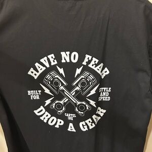 Black Graphic T-Shirt with Bold Print